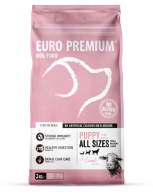 Euro-Premium Original Puppy Lam & Rijst – 3 kg – verpakking Euro-Premium