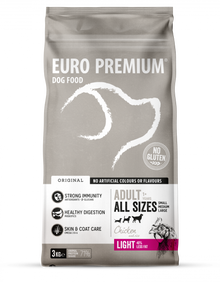 Euro-Premium Original Adult Light Kip & Rijst – 3 kg – verpakking Euro-Premium