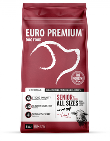 Euro-Premium Original Senior Lam & Rijst – 3 kg – verpakking Euro-Premium