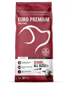 Euro-Premium Original Senior Lam & Rijst – 12 kg – verpakking Euro-Premium