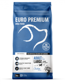 Euro-Premium Original Adult Large Kip & Rijst – 3 kg – verpakking Euro-Premium