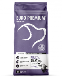 Euro-Premium Original Adult Giant Lam & Rijst – 15 kg – verpakking Euro-Premium