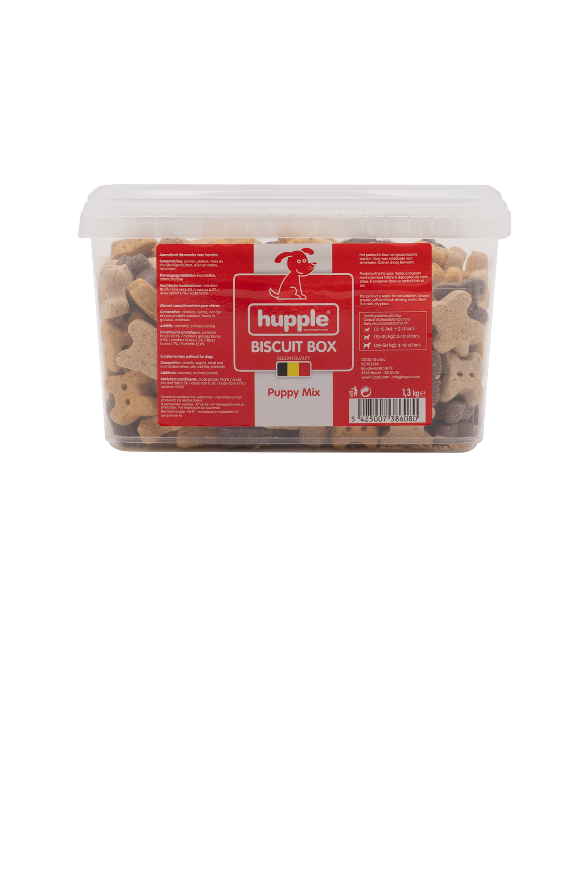 Hupple Puppy Mix – 1,3 kg – hondensnack van Hupple