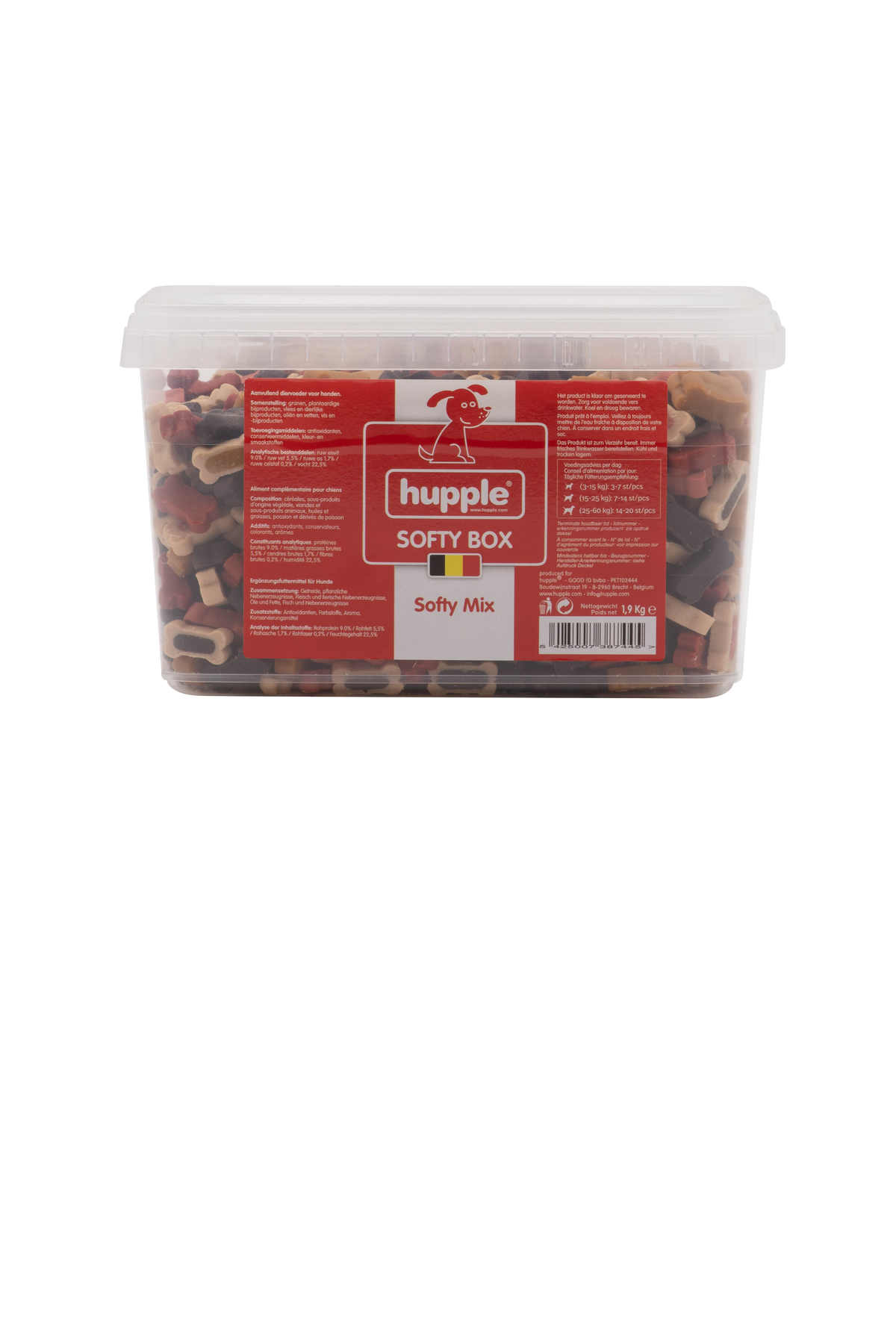 Hupple Softy Mix – 1,9 kg – hondensnack van Hupple