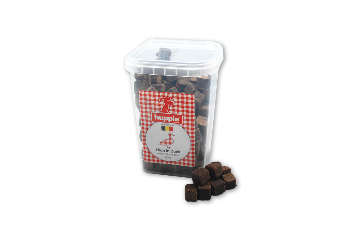 Hupple Softy High in Duck – 200 g – hondensnack van Hupple