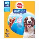 Pedigree DentaStix Medium 105 stuks (15 × 7) 2,7 kg – productverpakking