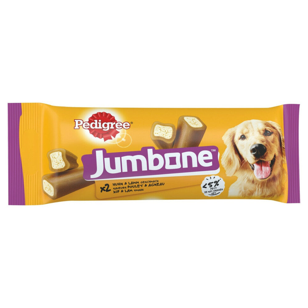 Pedigree Jumbone Medium Kip & Lam 180 g – productverpakking