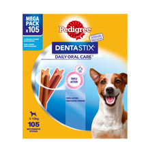Pedigree DentaStix Mini Megapack 105 stuks 1,65 kg – productverpakking