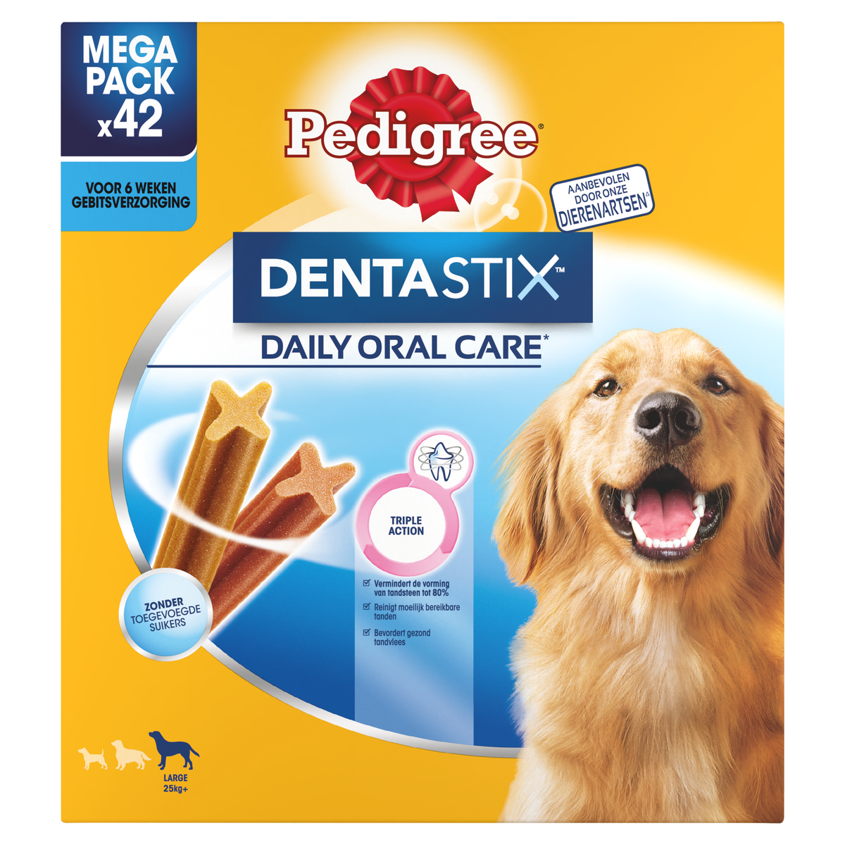 Pedigree DentaStix Maxi 42 stuks 1,62 kg – productverpakking