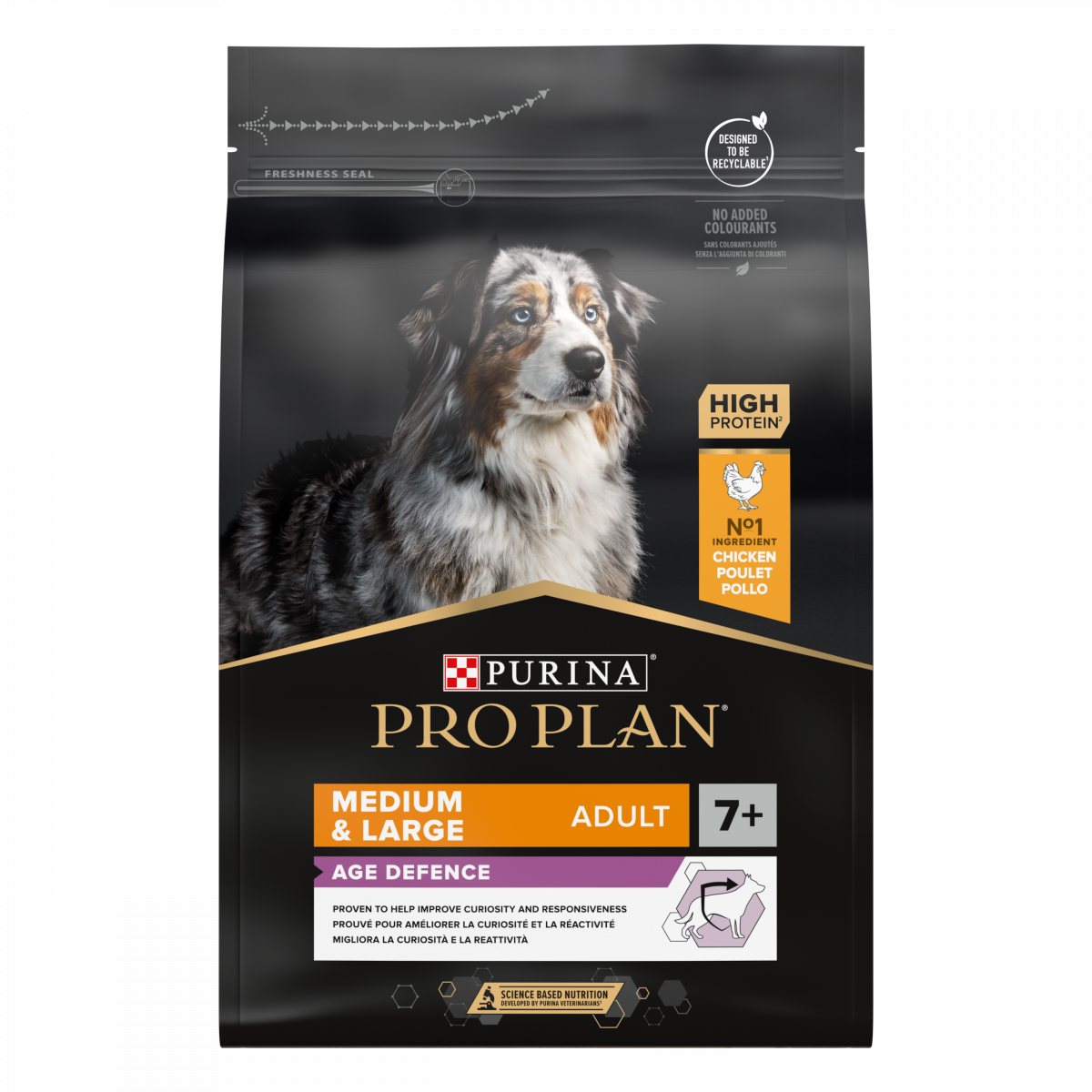 Pro Plan adult 7+ medium/large age defence kip 3kg, 3 kg, EAN 7613035124974