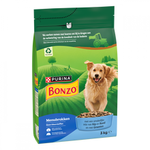Bonzo Menubrokken Adult Kip, Rund & Groenten 3 kg – Bonzo droogvoer verpakking
