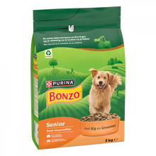 Bonzo Senior Kip & Groenten 3 kg – Bonzo droogvoer verpakking