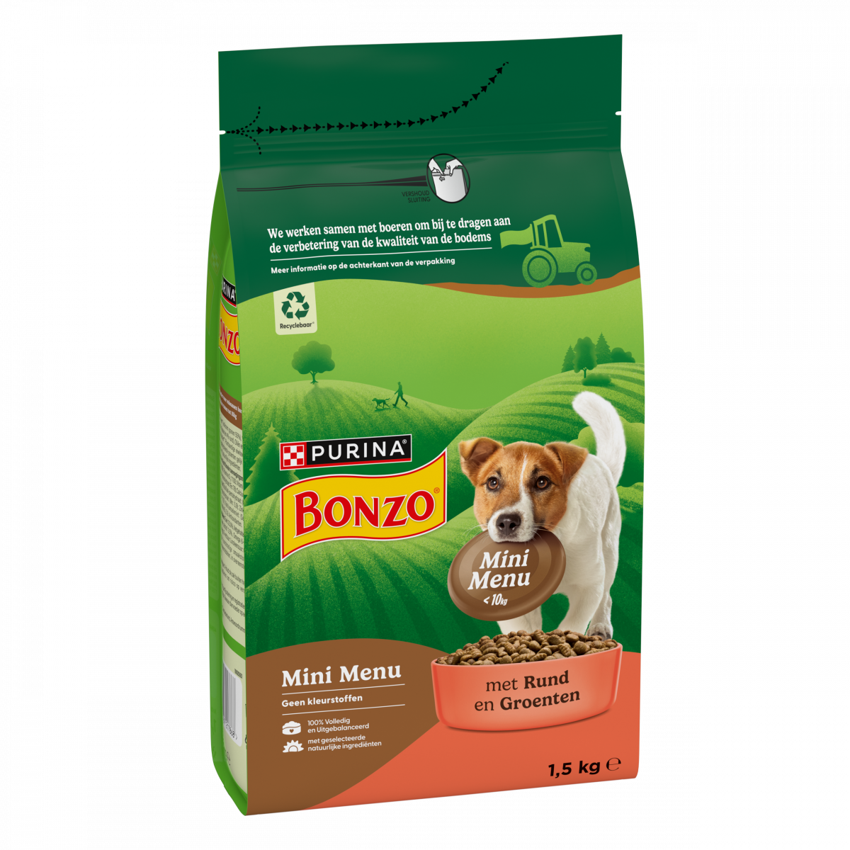 Bonzo Mini Menu Rund 1,5 kg – Bonzo droogvoer verpakking