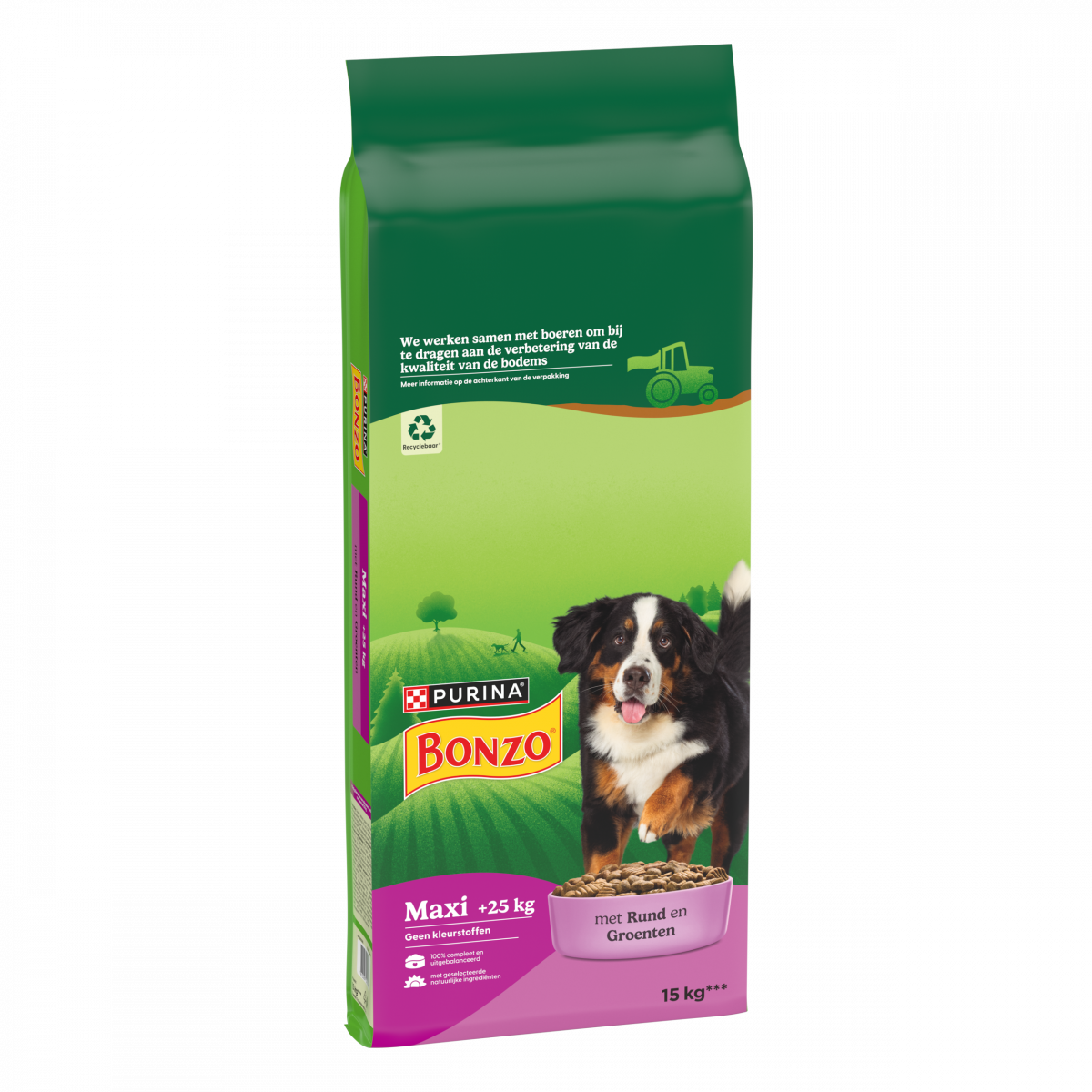 Bonzo Maxi Rund 15 kg – Bonzo droogvoer verpakking