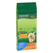 Bonzo Junior Kip, Groenten & Melk 15 kg – Bonzo droogvoer verpakking