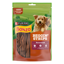 Bonzo Beggin’ Strips Bacon 120 g – Bonzo hondensnack verpakking