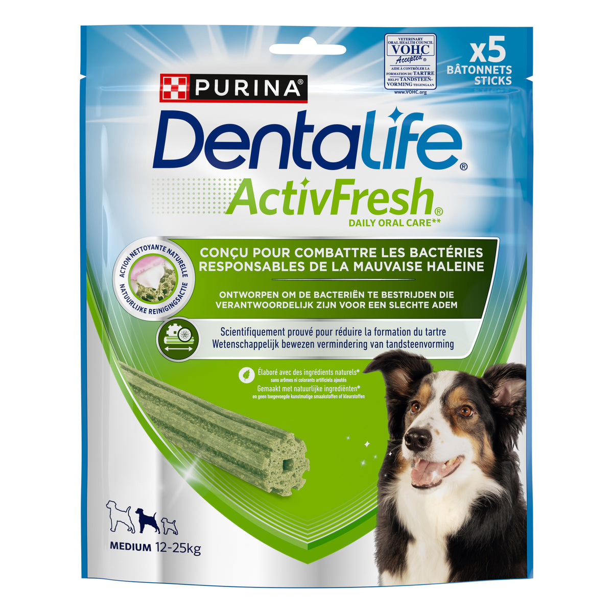 Dentalife ActivFresh Medium verpakking met 5 sticks 115 gram