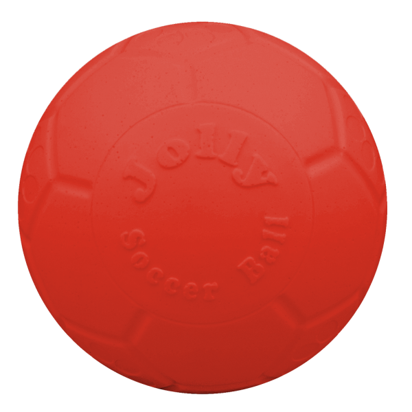 Oranje Jolly Soccer Ball voor honden 15 cm