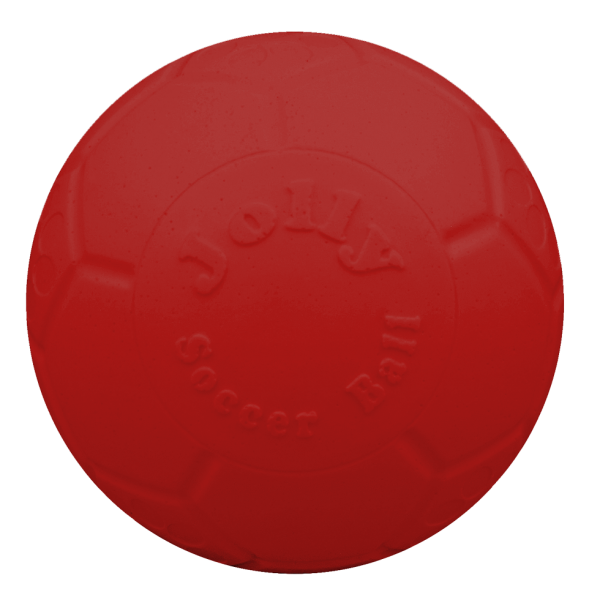 Rode Jolly Soccer Ball voor honden 15 cm