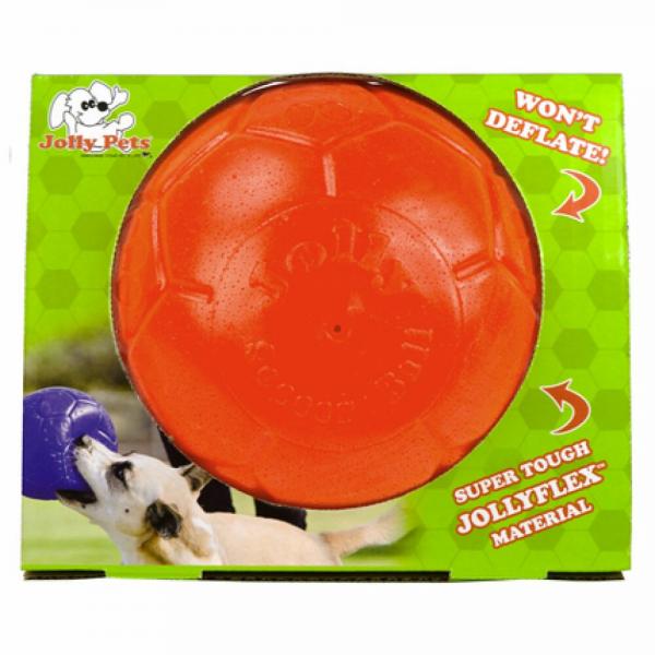 Oranje Jolly Soccer Ball voor honden 20 cm