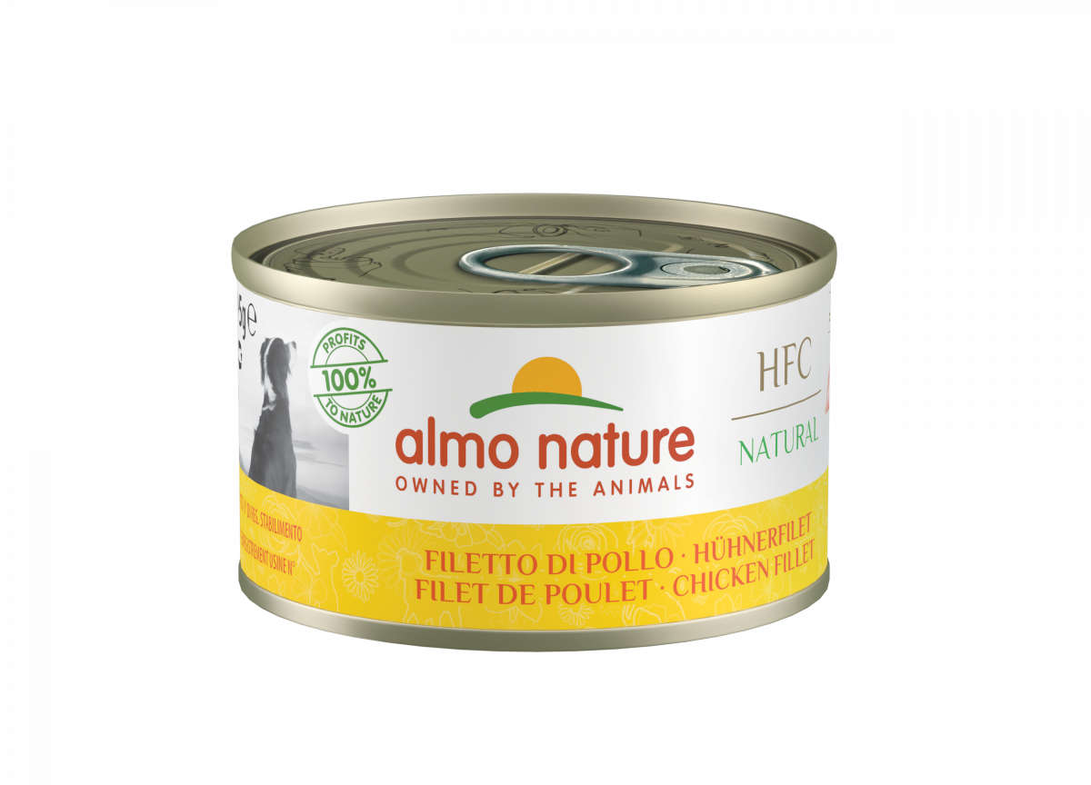 Almo Nature HFC hond blik Natural kipfilet 95 g – natvoer voor honden