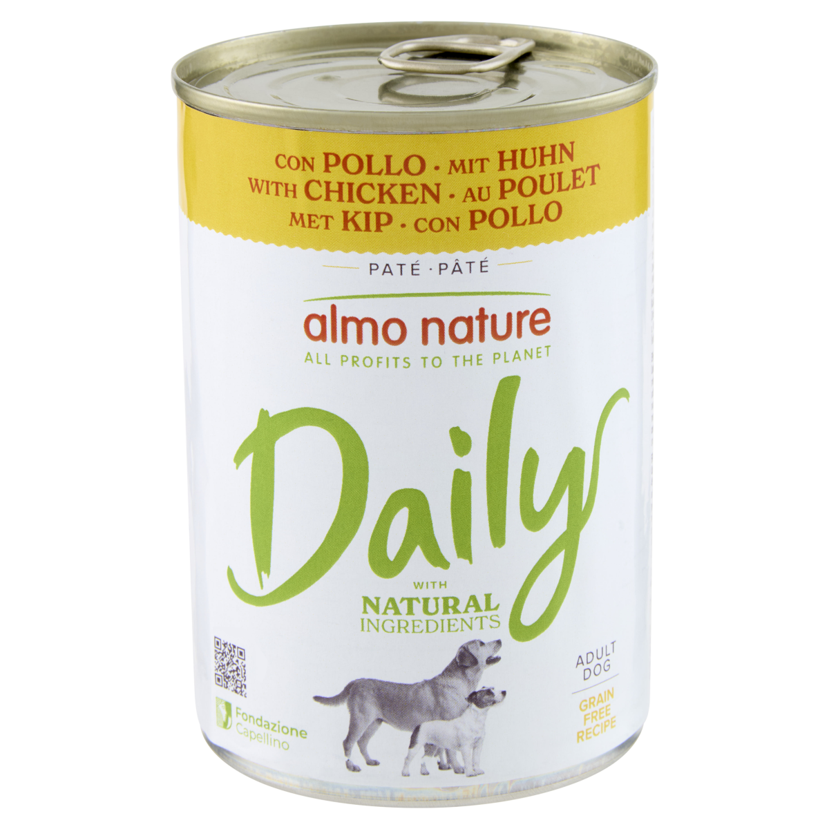 Almo Nature Daily hond blik kip 400 g – natvoer voor honden