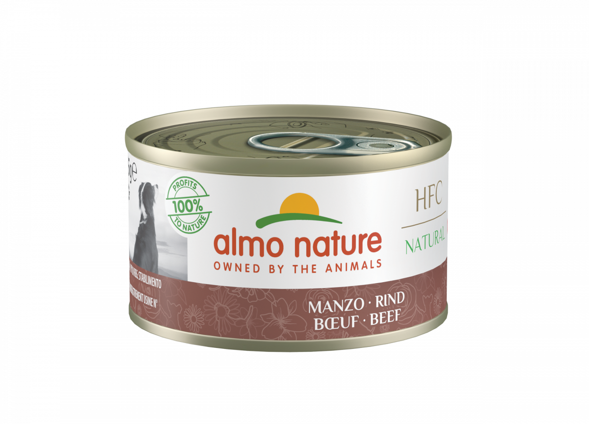 Almo Nature HFC hond blik Natural rundvlees 95 g – natvoer voor honden