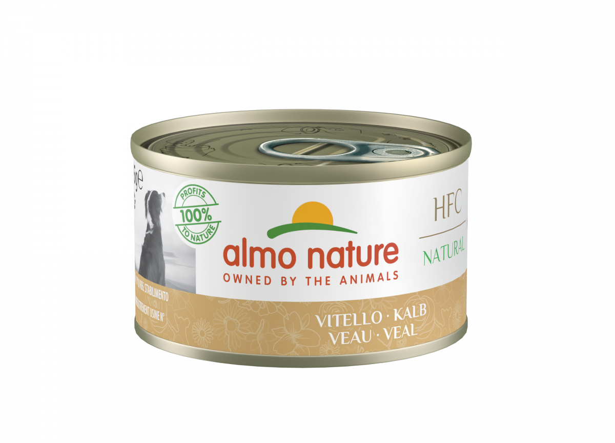 Almo Nature HFC hond blik Natural kalfsvlees 95 g – natvoer voor honden
