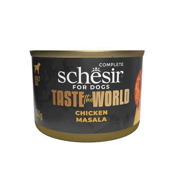 Schesir Taste The World hond blik kip masala 150gr, 150 g