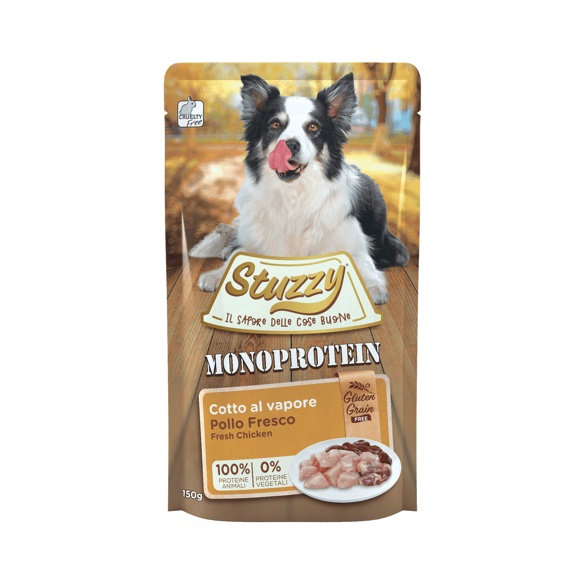 Stuzzy Monoprotein graanvrij met kip – 150 g verpakking