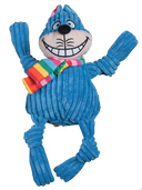 HuggleHounds rainbow cheshire cat Knottie large 1 stuk – hondenspeelgoed voor honden