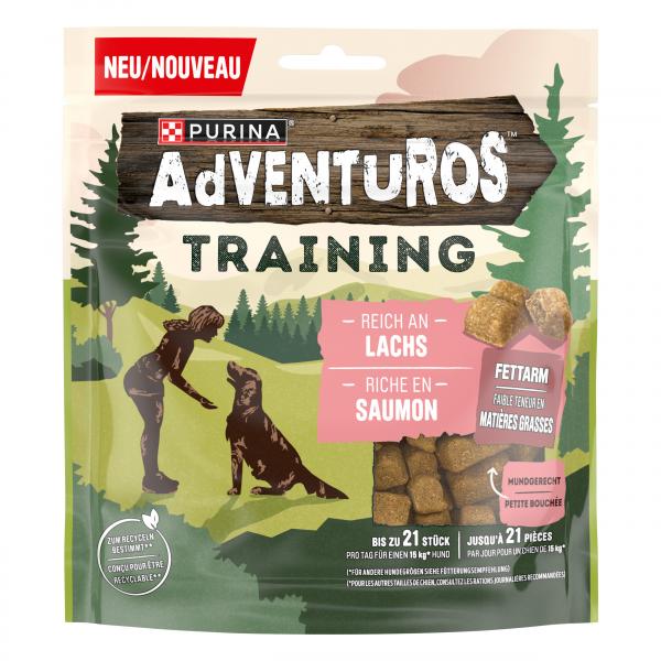Adventuros Training Treats Zalm 115 g – Adventuros hondensnack verpakking