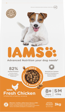 IAMS Senior Small/Medium kip – 3 kg hondenbrokken verpakking