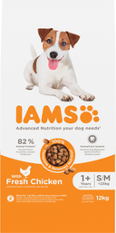 IAMS Adult Small/Medium kip – 12 kg hondenbrokken verpakking