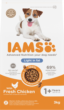 IAMS Adult Weight Control kip – 3 kg hondenbrokken verpakking