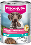 Verpakking Eukanuba Working & Endurance natvoer voor actieve volwassen honden, 400 g