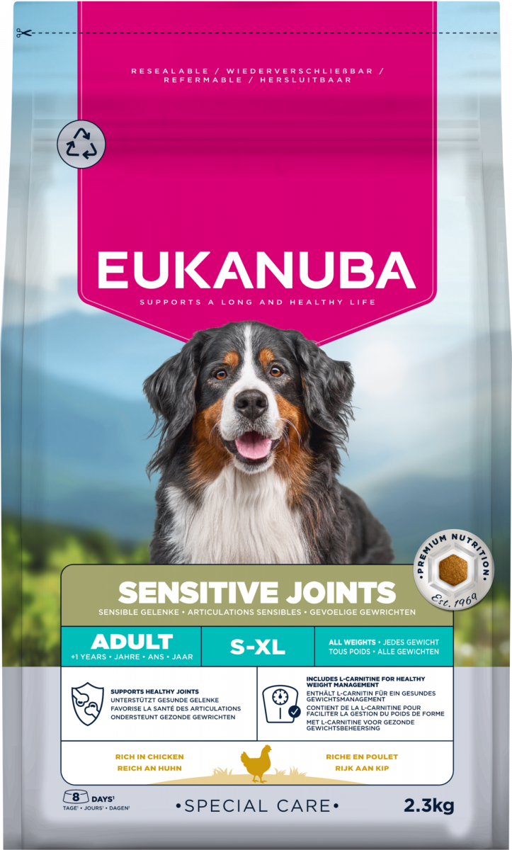 Zak Eukanuba Special Care Sensitive Joints Adult hondenbrokken, 2,3 kg