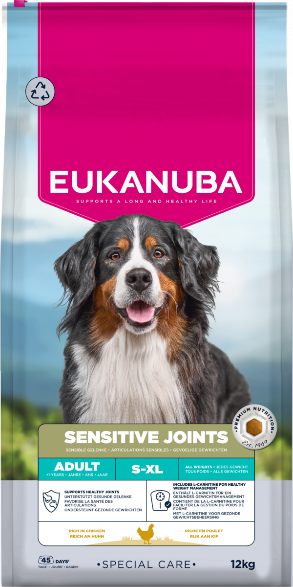 Zak Eukanuba Special Care Sensitive Joints Adult hondenbrokken, 12 kg