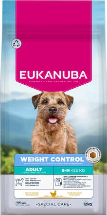 Zak Eukanuba Weight Control Adult Small/Medium hondenbrokken, 12 kg