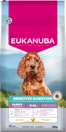 Zak Eukanuba Puppy Sensitive Digestion hondenbrokken, 12 kg