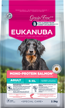 Zak Eukanuba Special Care Mono-Protein Zalm hondenbrokken, 2,3 kg