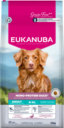 Zak Eukanuba Special Care Mono-Protein Eend hondenbrokken, 12 kg