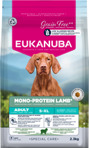Zak Eukanuba Special Care Mono-Protein Lam hondenbrokken, 2,3 kg
