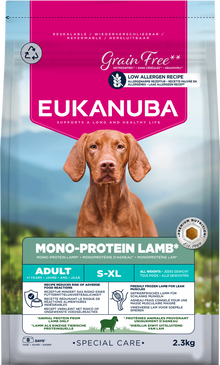 Zak Eukanuba Special Care Mono-Protein Lam hondenbrokken, 2,3 kg
