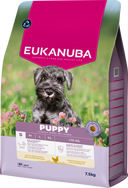 Verpakking van Eukanuba Life Care Puppy Small Hondenvoer Kip 7,5 kg