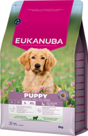 Verpakking van Eukanuba Life Care Puppy & Junior Large Hondenvoer Lamb & Rice 3 kg