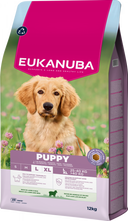 Verpakking van Eukanuba Life Care Puppy & Junior Large Hondenvoer Lamb & Rice 12 kg