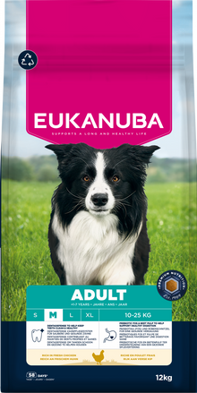 Verpakking Eukanuba Life Care Adult Medium kip 12 kg