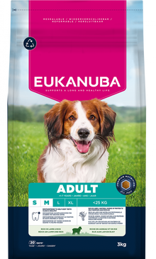 Verpakking Eukanuba Life Care Adult Small/Medium lam en rijst 3 kg