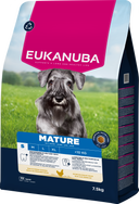 Verpakking van Eukanuba Life Care Mature Small Hondenvoer Kip 7,5 kg